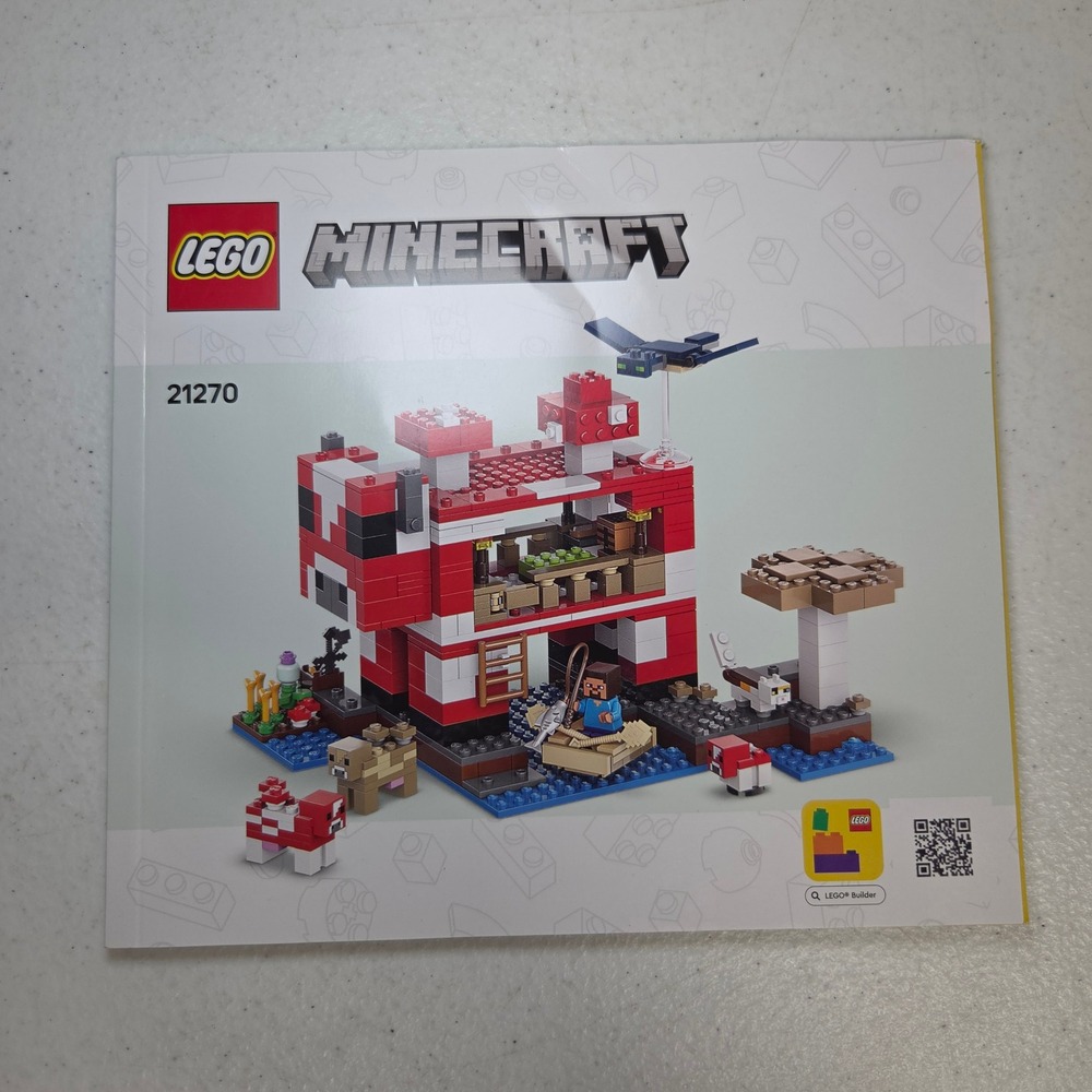 LEGO Minecraft The Mushroom House 21270 Building Instructions Manual